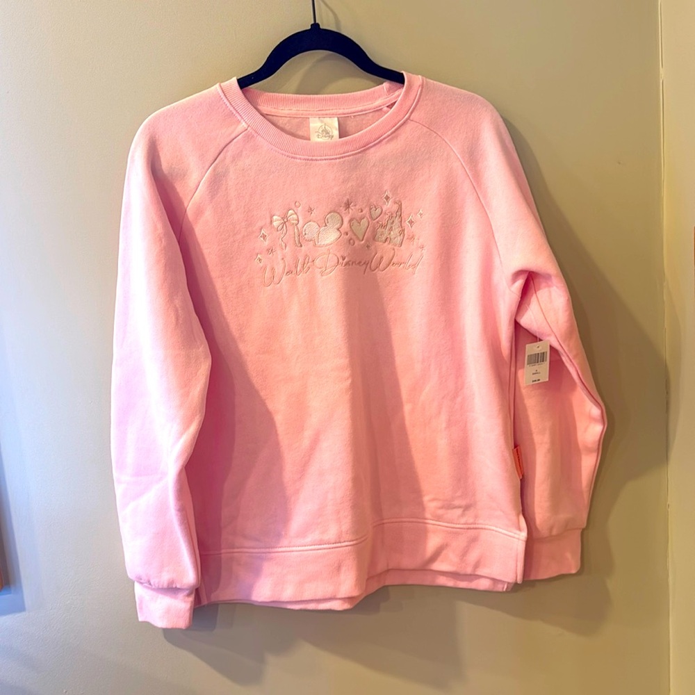Disney Pink Sweatshirt Small NWT